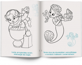 Disney Ariel. Kolorowanka z Naklejkami