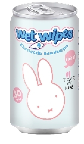 Astra Chusteczki nawilżające w puszce Króliczki. 1 szt. (716024103)