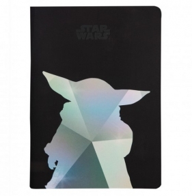 Coolpack. Zeszyt A5 w linię Disney 100 - Black Collection Yoda (61005PTR)