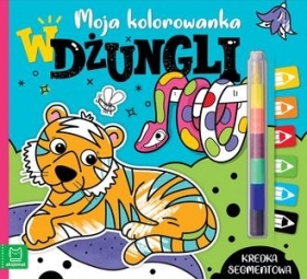 Moja kolorowanka W dżungli. Kredka segmentowa