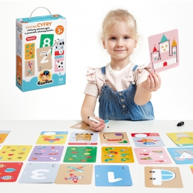 CzuCzu Poznaję cyfry. Zabawy edukacyjne z pisakiem zmazywakiem