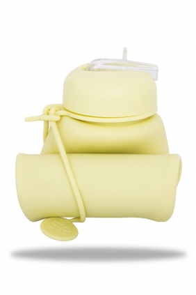 Coolpack. Bidon Silikonowy Pump 600 ml Pastel - Powder Yellow (Z14649)