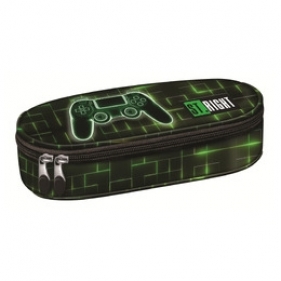 Piórnik saszetka usztywniona z wewnętrzną klapką - Neon Pad