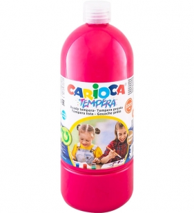 Farba Carioca tempera - ciemnoróżowa. 1000 ml