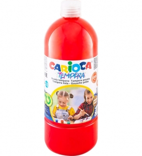 Farba Carioca tempera - czerwona. 1000 ml