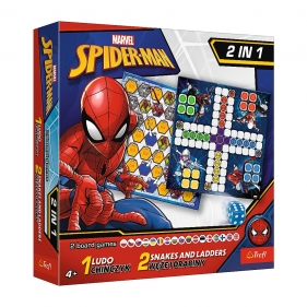Trefl 2w1. Chińczyk / Węże i drabiny Spider-Man (02419)