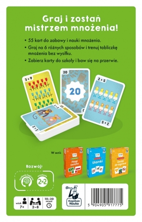 EDUseria: Gra karciana Tabliczka mnożenia. Kapitan Nauka
