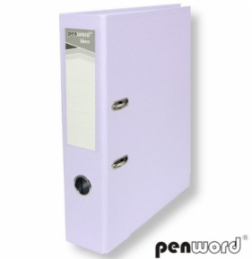 Segregator A4 z okuciem 7.5cm fioletowy pastelowy