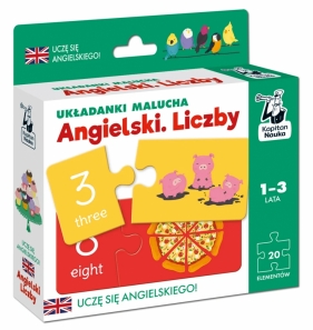 Kapitan Nauka Układanki malucha. Angielski. Liczby