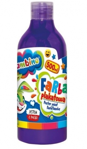 Farba plakatowa fioletowa 500ml BAMBINO