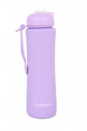 Coolpack. Bidon Silikonowy Pump 600 ml Pastel - Powder Purple (Z14648)