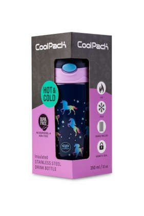 Coolpack. Bidon metalowy 350 ml Bono - Blue Unicorn (Z10670)