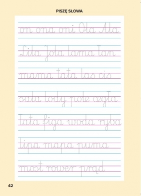 Ćwiczenia Nauka pisania. Zadania grafomotoryczne