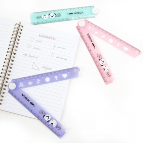 Kidea - Linijka składana 30cm z szablonami