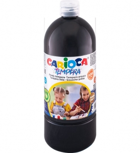 Farba Carioca tempera - czarna. 1000 ml
