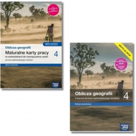 Pakiet: Podręcznik + karty pracy Oblicza geografii 4. Zaes rozszerzony. Liceum i technikum. Klasa 4. Edycja 2024.