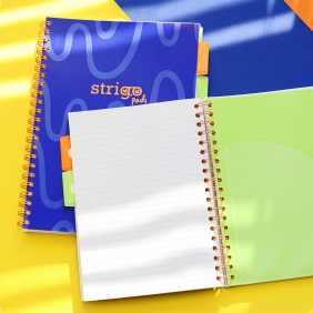 Kołozeszyt Strigo Pads Project Book B5 linia Neon - Granatowy