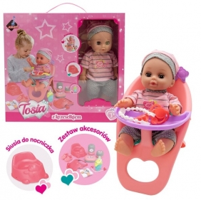 Lalka z zesełkiem do karmienia