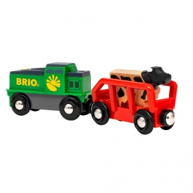 Brio Trains & Vehicles: Pociąg na baterie - Farma (36018)