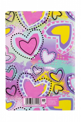 Coolpack Zeszyt A5/32 k. linia PP - Sew Heart (71158CP)