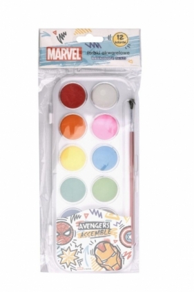 Farby akwarelowe 12 kolorów - Avengers