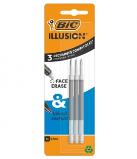 Wkład Bic Gel-Ocity Illusion - czarny 3 szt.