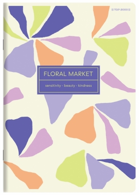 Zeszyt Top 2000 Floradelic A5/60k linia z marginesem. 1 szt