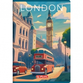 Zeszyt Retro City A4/80k atka z marginesem. 1 szt