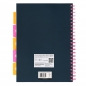 Kołozeszyt Strigo Pads Project Book A4 atka Kwiaty - Granatowy