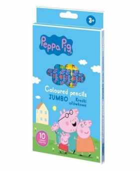 Kredki ołówkowe oągłe Peppa Pig 10kol ASTRA