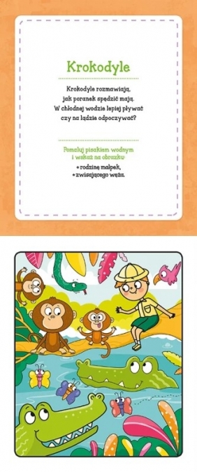 Malowanka z pisakiem wodnym Podróże małe i duże. W dżungli