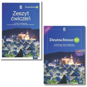 Pakiet: Podręcznik + zeszyt ćwiczeń Deutschtour FIT Neon 8. Szkoła podstawowa. Klasa 8. Język niemiecki.