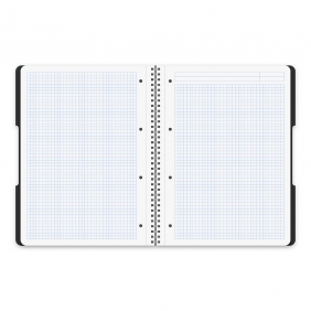 Kołozeszyt Herlitz Eco PP Ocean B5/80k atka czarny