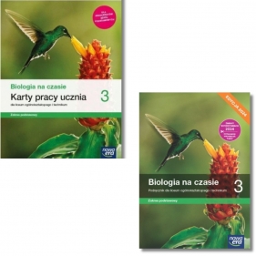 Pakiet: Podręcznik + karty pracy Biologia na czasie 3. Zaes podstawowy. Liceum i technikum. Klasa 3. Edycja 2024.