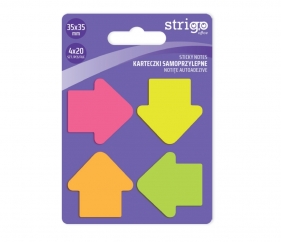 Strigo Karteczki samoprzylepne - strzałki. 4x20 kartek