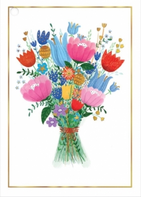 Karnet B8 mini zawieszka Bukiet