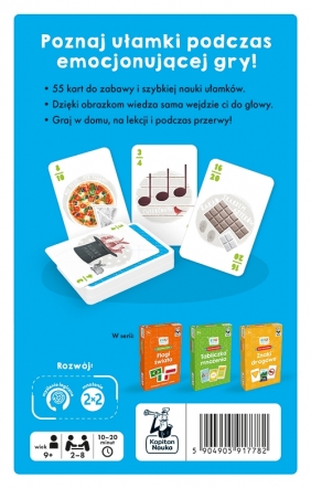 EDUseria: Gra karciana - Ułamki. Kapitan Nauka