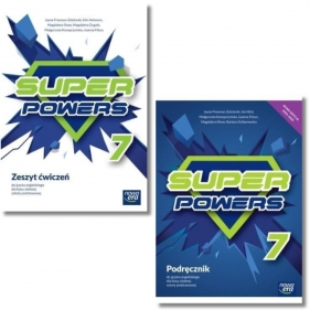 Pakiet: Podręcznik + zeszyt ćwiczeń Super Powers 7. Szkoła podstawowa. Klasa 7. Język angielski.