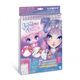 Szkicownik z edkami. szablonami i naklejkami M Nebulia Nebulous Stars