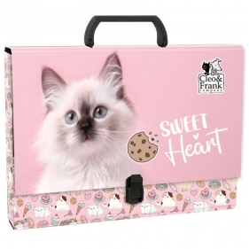 Teczka twarda z rączką - Cleo i Frank 45 (Kot)
