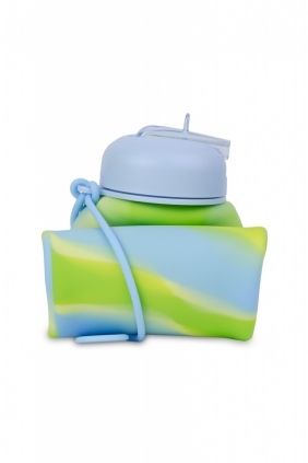 Coolpack. Bidon Silikonowy Pump 600 ml - Girls Blue (Z14770)