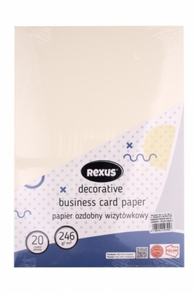 Papier wizytówkowy A4/20ark emowy - prążki