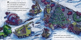 Choinkowy plac budowy. Książka z okienkami