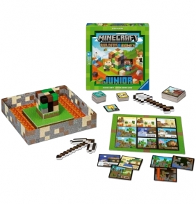 Ravensburger. Gra planszowa - Minecraft Builders& Biomes Junior
