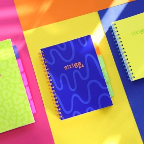 Kołozeszyt Strigo Pads Project Book B5 linia Neon - Granatowy