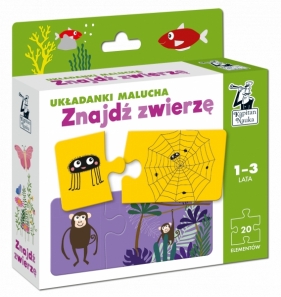 Układanki malucha Znajdź zwierzę. Kapitan Nauka