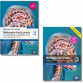 Pakiet: Podręcznik + maturalne karty pracy Biologia na czasie 3. Zaes rozszerzony. Liceum i technikum. Klasa 3. Edycja 2024.