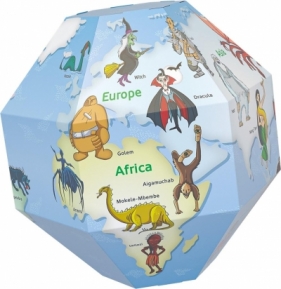 Globus 3D do składania Potwory