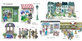 W domu w dziczy. na ulicy. Rozbrykany słownik obrazkowy