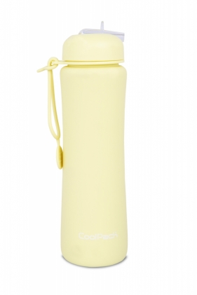 Coolpack. Bidon Silikonowy Pump 600 ml Pastel - Powder Yellow (Z14649)